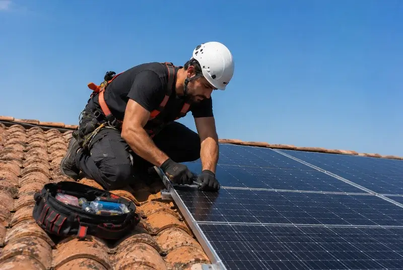 Maintenance et monitoring de panneaux solaires à Saint-Méen-le-Grand