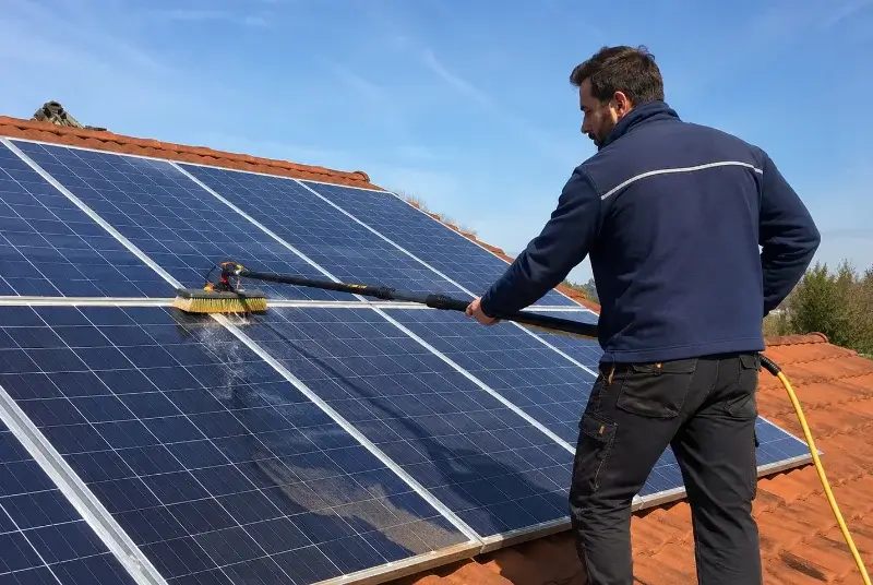 Nettoyage et entretien de panneaux solaires à Saint-Méen-le-Grand